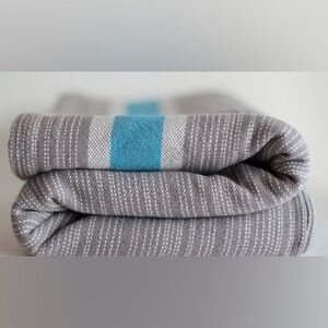 Uppywear Woven Wrap Discover Gray and Blue Striped